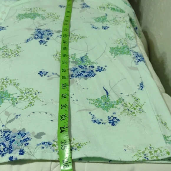 Floral Adonna cutoff pajamas, sz XXL - Picture 10 of 15